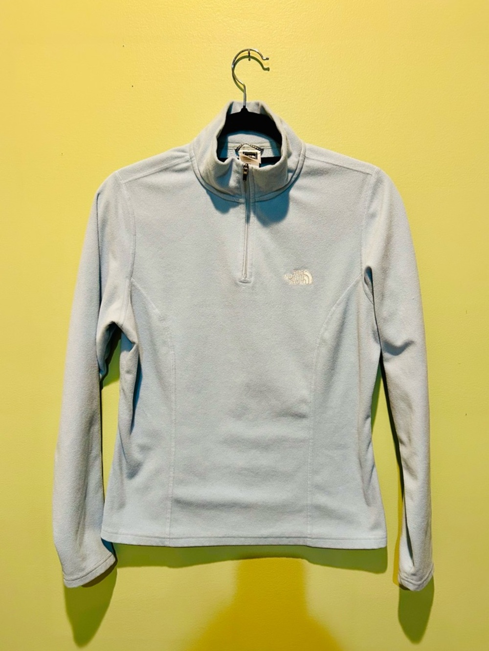 The North Face Women's Pale Blue Half-Zip Fleece Pullover